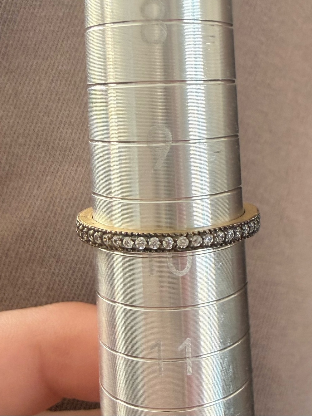 *NEW*Sz 10* Freida Rothman*All Pave Stack